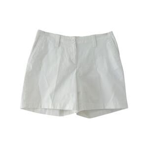 Talbots White Signature Chino Shorts Sz 10P